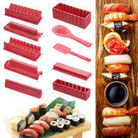 seeding  3/10pcs Multifunctional DIY Anti-stick Kitchen Accessories  Cake Roll Mold Sushi Maker Equipment Kit Japanese Rice Ball Sushi Making Tools