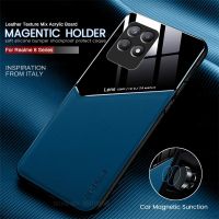 realmi 8i case car magnetic holder leather cover for realme 8 pro 8i 4g realme8i soft frame protect coque realm relme 8 5g funda