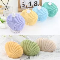 Ocean Shell Silicone Candle Mold Large Round Scallops Scented Candle Making Resin Molds Handmade Plaster Craft Home Decoration