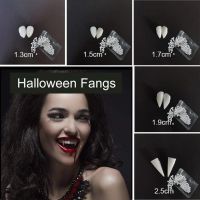 Lennie1 Halloween Decoration Vampire Teeth Fangs Dentures Props Party Costume DIY Cosplay False Resin With Solid Glue