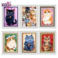 【ลดราคา】 KS แมวเพชรจิตรกรรม5D DIY จิตรกรรมคอลเลกชันชุดปักครอสติตกแต่งผนังตกแต่งบ้านเย็บปักถักร้อยงานศิลปะ