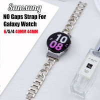 สายนาฬิกา Samsung Galaxy Watch 6/5/4 40MM,44MM สายนาฬิกากําไลโลหะแฟชั่นเหมาะสำหรับ Galaxy Watch 43/47Mm 6Classic 4 5pro Classic 42/46/45MM