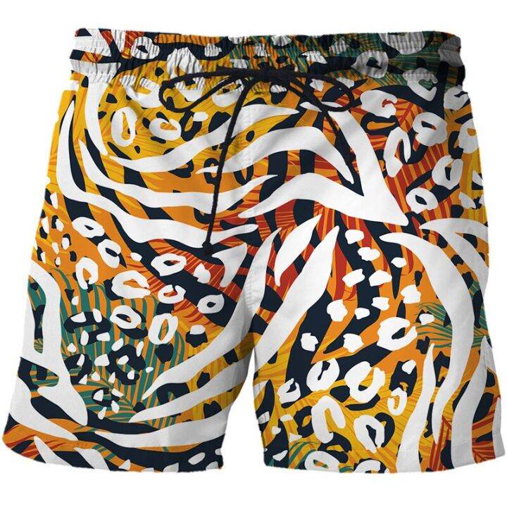 2023-new-fashion-leopard-print-3d-printe-beach-shorts-male-men-board-shorts-anime-short-pants-quick-dry-streetwear-short-homme