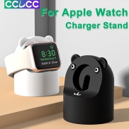 CCLCC Giá Đỡ Hình Gấu Cho Apple Watch Đế Sạc Series 8 7 Ultra 49Mm 45Mm