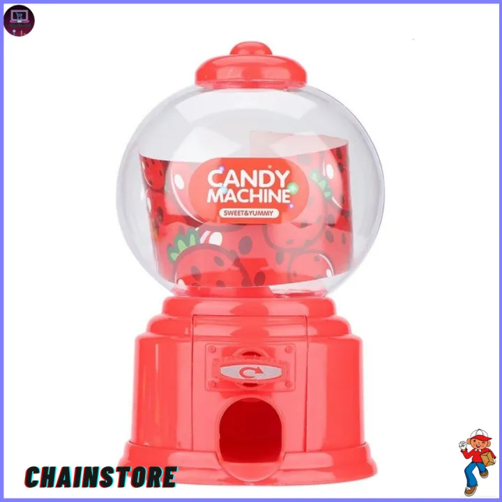 CHAINSTORE mini candy machine dispenser (Red) Lazada PH
