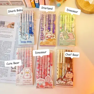 12 PCS Colored Gel Pens Set 0.5 mm Kawaii pen for writing Cute Korean  Stationery School supplies Ballpoint pen Scrapbooking