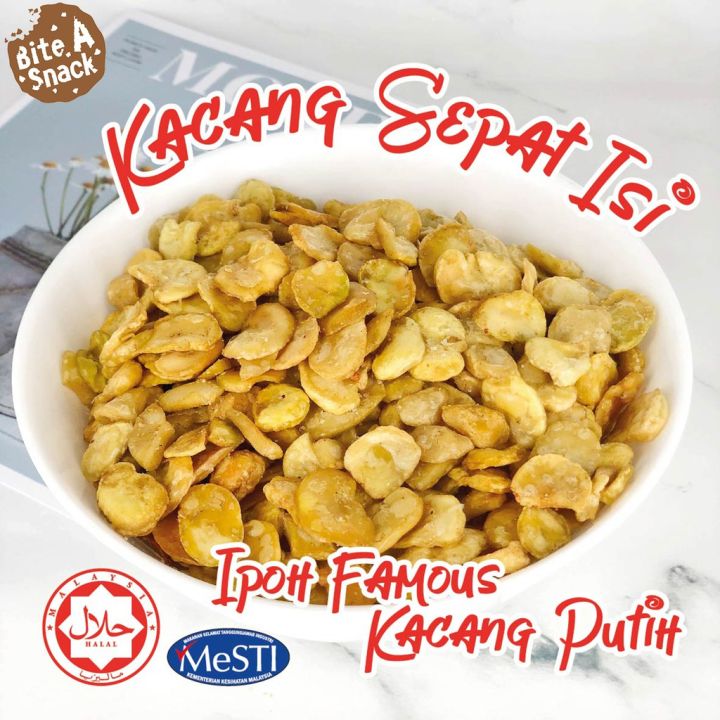 HALAL🌟Kacang Putih Ipoh Famous Kacang Sepat Isi | Salted Broad Beans ...