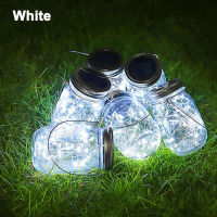 Hanging Solar Mason Jar Lights 20 Led String Fairy lights Solar Lanterns for Outdoor Lawn Patio Garden Yard and Christmas Decor