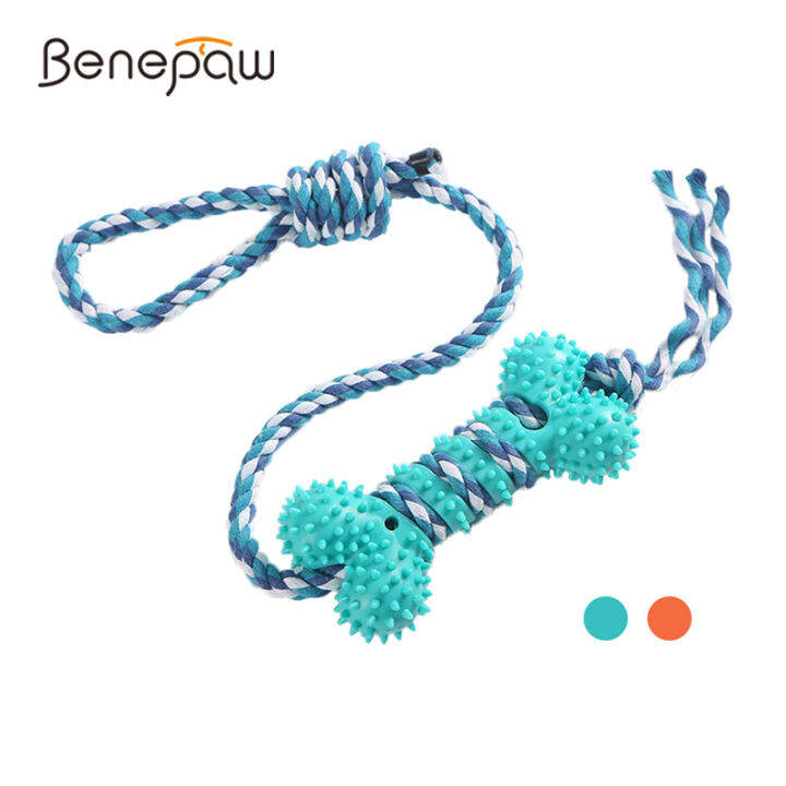 Benepaw Tough Dog Toys For Aggressive Chewers Tug Of War Toy Safe Teething Rope For Small Medium