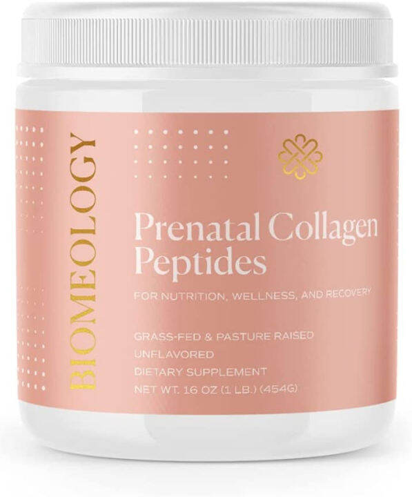 Biomeology Prenatal Collagen Peptides GrassFed Collagen Protein