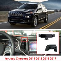 ที่ติดโทรศัพท์ในรถยนต์ยึดสำหรับ Jeep Cherokee 2014 2015 2016 2017อุปกรณ์เสริมรถยนต์นำทาง GPS