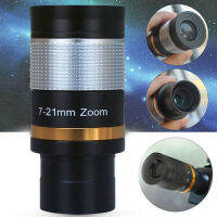 Zoom Eyepiece กล้องทรรศน์ขนาด7-21มม. ชิ้นส่วนสำหรับมืออาชีพ All Metal Continuous Zoom 5P9984X Broadband Green Film