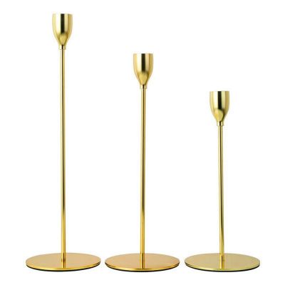 Metal Candle Holders Candlestick Fashion Wedding Table Candle Stand Exquisite Candlestick for Taper Candles Home Decor