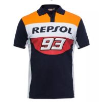 marquis 93 เสื้อโปโลแขนสั้นผ้าฝ้าย motogp