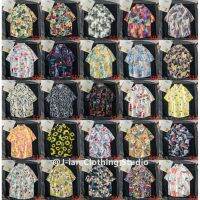 【100 styles】（S91-S100）Flowers Printed Short sleeve shirt Men Summer coat Polo Shirt Hawaiian resort style