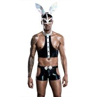 Sexy Bunny Men Erotic Lingerie Outfit Uniform Cosplay Costume Rabbit Bodysuit Hot Cool Sex Role Play Porno Nightwear For Men