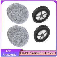 1Set Replacement Parts for Proscenic P11/P11 Combo/P10 PRO/U11 Cordless HandHeld Vacuum Cleaner Replacement Parts HEPA Filter Mop Cloth