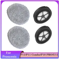 1Set Replacement Parts for Proscenic P11/P11 Combo/P10 PRO/U11 Cordless HandHeld Vacuum Cleaner Replacement Parts HEPA Filter Mop Cloth