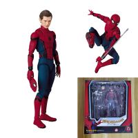 MAFEX 047สไปเดอร์แมนตุ๊กตาขยับแขนขาได้โมเดล18ซม. ที่น่าทึ่งตุ๊กตาขยับแขนขาได้ของขวัญโมเดลสะสม S