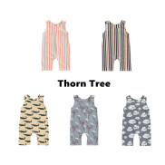 Thorn Tree Áo liền quần liền quần không tay cho bé trai bé gái Áo liền