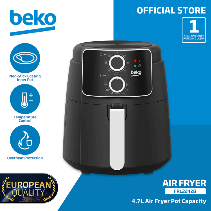 Beko 4.7L Air Fryer With Mechanical Control Knob FRL2242B | Lazada PH