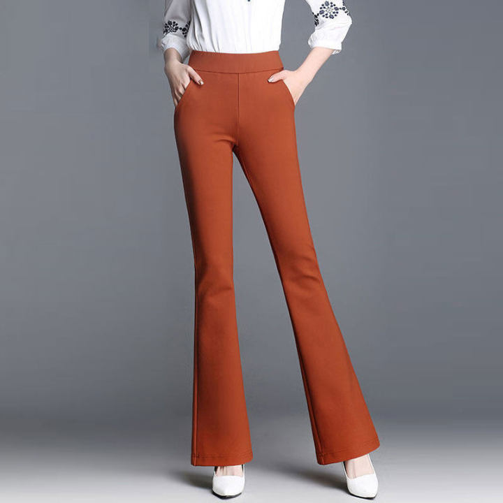 cantr-กางเกงขาบานผู้หญิงอารมณ์แฟชั่นชุดเอวสูงทุกแบบกางเกงลำลอง