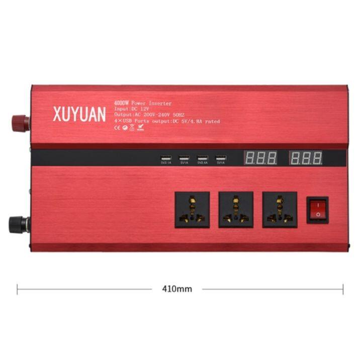 อินเวอเตอร์-3000w-4000w-car-power-inverter-3000-w-auto-car-เครื่องแปลงไฟ-usb-dc-24v-to-ac-220-v-50hz-ที่ชาร์จแบตในรถและอินเวอเตอร์-ร้านค้าไทย-เสียเปลี่ยนใหม