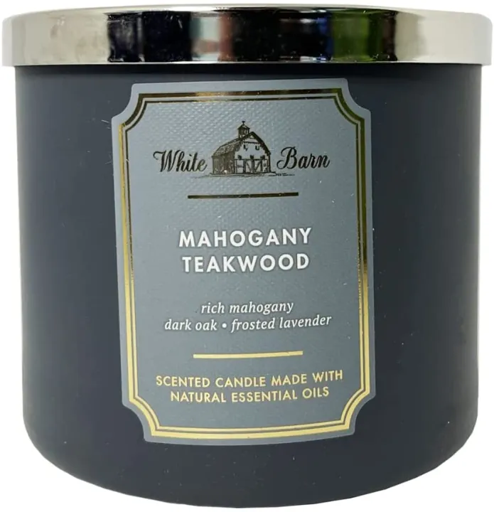 Bath & Body Works, White Barn 3Wick Candle, Mahogany Teakwood Lazada PH