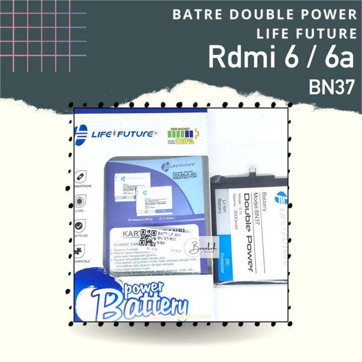 BATRE LF BN37 XIAOMI REDMI 6 / 6A - BATTERY DOUBLE POWER LIFE FUTURE ...