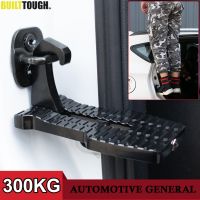 2021Universal Aluminum Car Auxiliary Pedal Roof Top Rack Access Pedal Hook NonSlip Foot Rest Safety Hammer For SUV Jeep Trunk Ladder