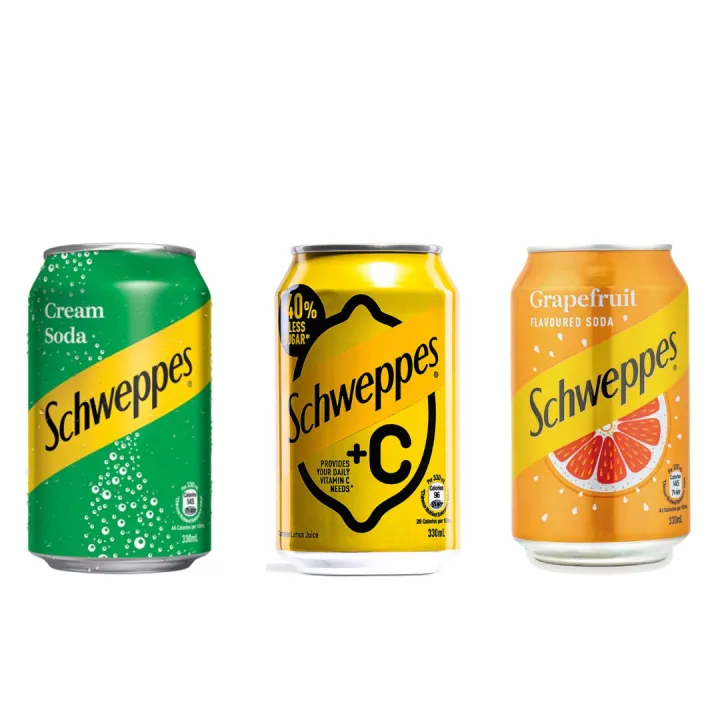 Schweppes Cream Soda C Lemon Soda Grapefruit 330ml Lazada Ph