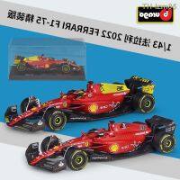 ? โมเดลรถ ของขวัญสำหรับเด็ก Hardback higher than 1 in 2022-75 ferrari F1 racing simulation model of alloy car finished toys