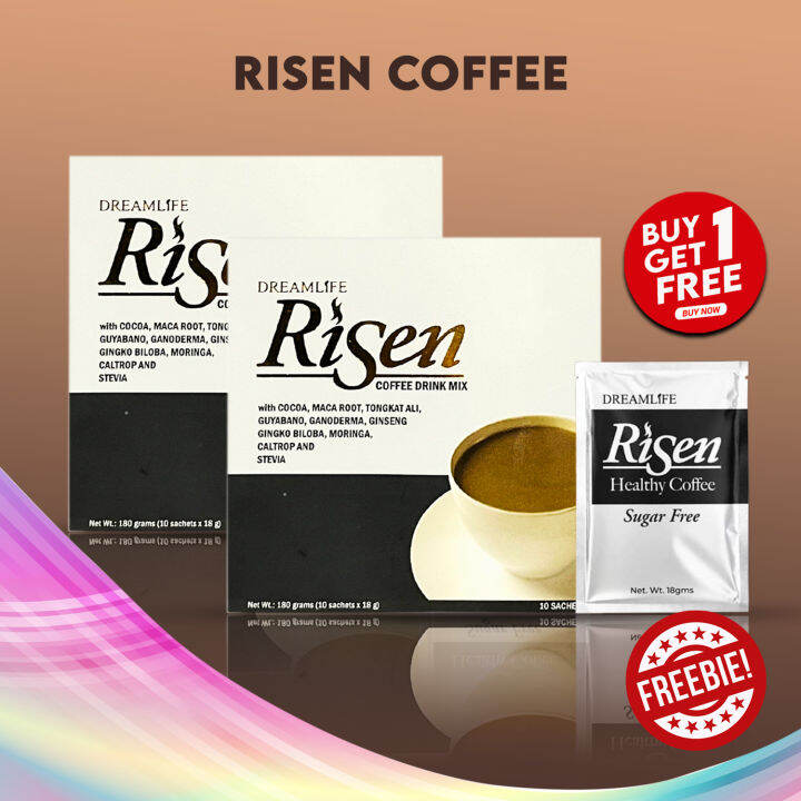 Buy 1 Get 1 Risen With Freebies Healthy Coffee All Natural And Organic Ingredients 10 7704