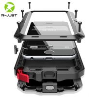 □✺☍ Heavy Duty Protection Armor Metal Phone Case for iPhone 14 13 12 11 Pro XS MAX SE XR X 6 6S 7 8 Plus Aluminum Shockproof Cover