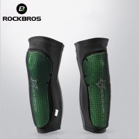 HF ROCKBROS กีฬาขาอุ่น MTB ขี่จักรยานเข่าเกียร์ป้องกันเข่าเข่าแผ่นรองเข่าเดินป่าฟุตบอลตั้งแคมป์เลกกิ้งขาแขน