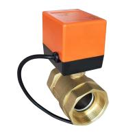 DN15/DN20/DN25 Electric Motorized Thread Ball Valve Brass AC 220V 2 Way 3-Wire 1.6Mpa with Actuator For water gas oil