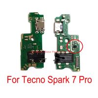 คุณภาพสูงพร้อมพอร์ตชาร์จ IC USB แท่นเชื่อมต่อบอร์ดสายดิ้นสําหรับ Tecno Spark 7 Pro 7pro Spark7 Pro Charge Charger Port