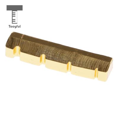 ：《》{“】= Tooyful Replacement Electric Bass Brass Slotted Nut Carved For 4-String Bass 38/42Mm