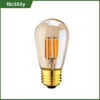 F8C503Y E26 E27 หลอดไฟแสงคริสตัล สีเหลืองอบอุ่นอบอุ่น 3W 1W ค่ะ หลอดไฟ LED ST45สำหรับ ร้อนแรงมาก หลอดไส้ หลอดไฟแอลอีดี ของตกแต่งบ้าน