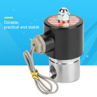 DC 12V G3/8 "สแตนเลส 304 วาล์วโซลินอยด์ไฟฟ้าปกติปิด