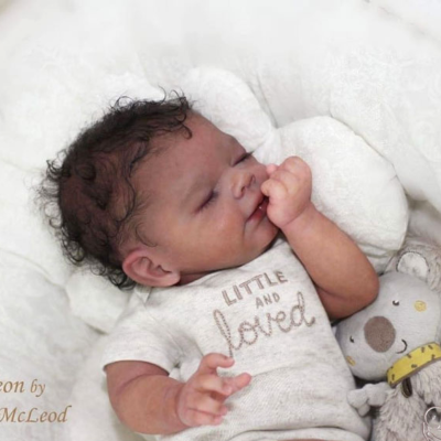 Kit Bebe Reborn Baby Dolls Gideon Blank Unfinished Unpainted Sleeping Molds 19 Inches Blank Reborn Kit