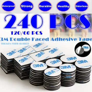 Double Sided Sticky Tape 60 Pcs Heavy Duty Strong Mounting