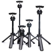 DSLR SLR Phone Vlog Tripod KIT Cold Shoe Phone Mount Holder for Microphone LED Light 1/4 Tripod Monopod Hand Grip Foldable