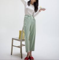 MIST OF RAIN - Vintage Pants - light green