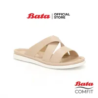 Bata Comfit รองเท้าเพื่อสุขภาพ รองเท้าแตะแบบสวม สำหรับผู้หญิง สีเบจ 5618236