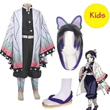 Anime Cosplay Costumes Adult Kimono Set Women Robe Kochou Shinobu Costume  Halloween Kimono Outfit for Womens Girls