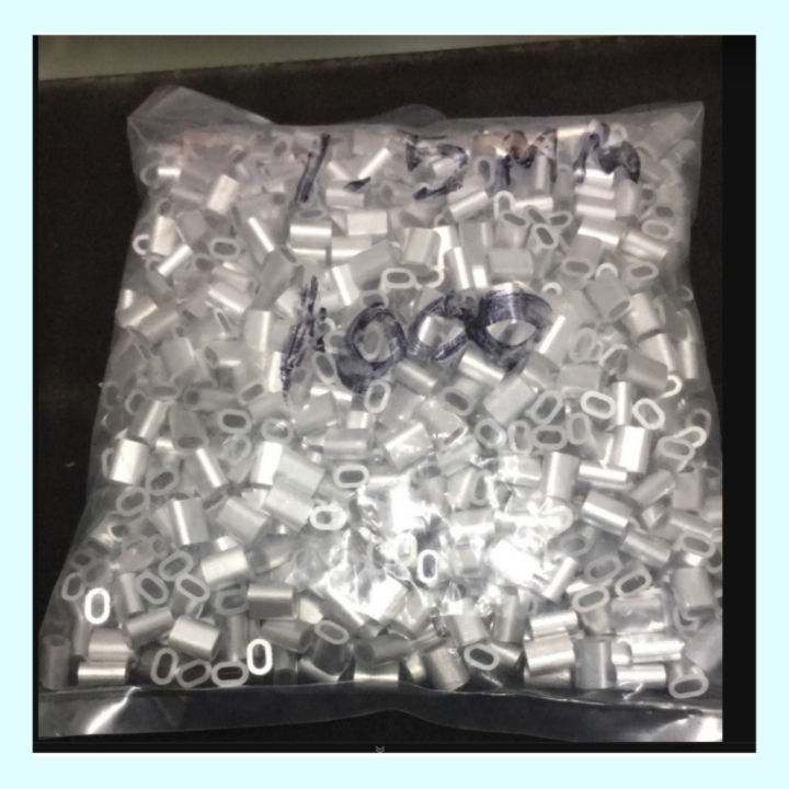 ปลอกสลิง-ปลอกอลูมิเนียม-ปลอกย้ำสลิงอลูมิเนียม-1-5mm-aluminium-ferrule-size-1-5mm-100pcs-pack