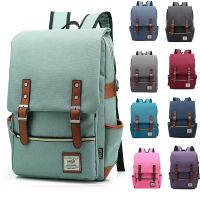 【jw】ↂ▣ 16 inch Laptop Canvas Men Leisure Backpacks School Teenagers