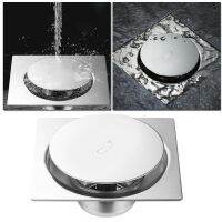 1pc Steel Square Bounce Floor Drain Foot-operated Deodorant Floor Drain Bathroom Accessories 10x10cm/15x15cm