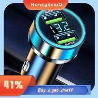 HONEYDEWD 240วัตต์ค่ะ ที่ชาร์จในรถ รวดเร็วรวดเร็วมาก พร้อมจอแสดงผลดิจิตอล อะแดปเตอร์ชาร์จ รถสำหรับรถ เร็วสุดๆ ที่ชาร์จ2พอร์ต สำหรับ IPhone 14 Pro Max 13 12 11/Huawei IPhone 14 PRO MAX 13 12 11